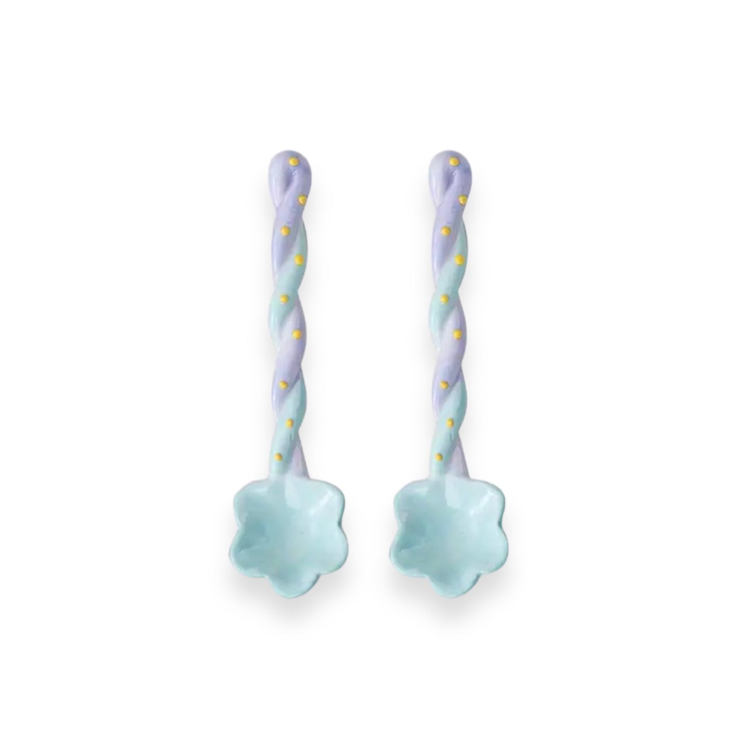 Flower Spoon Set 2 Blue