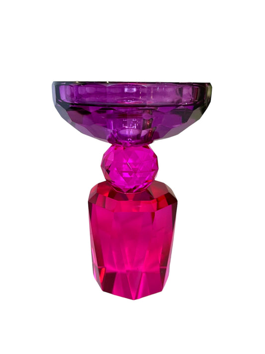Chrystal Purple Candleholder