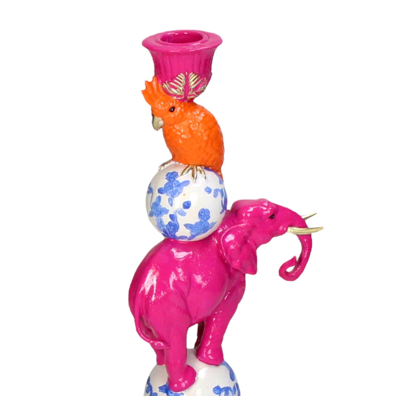 Colourful Elephant Candleholder