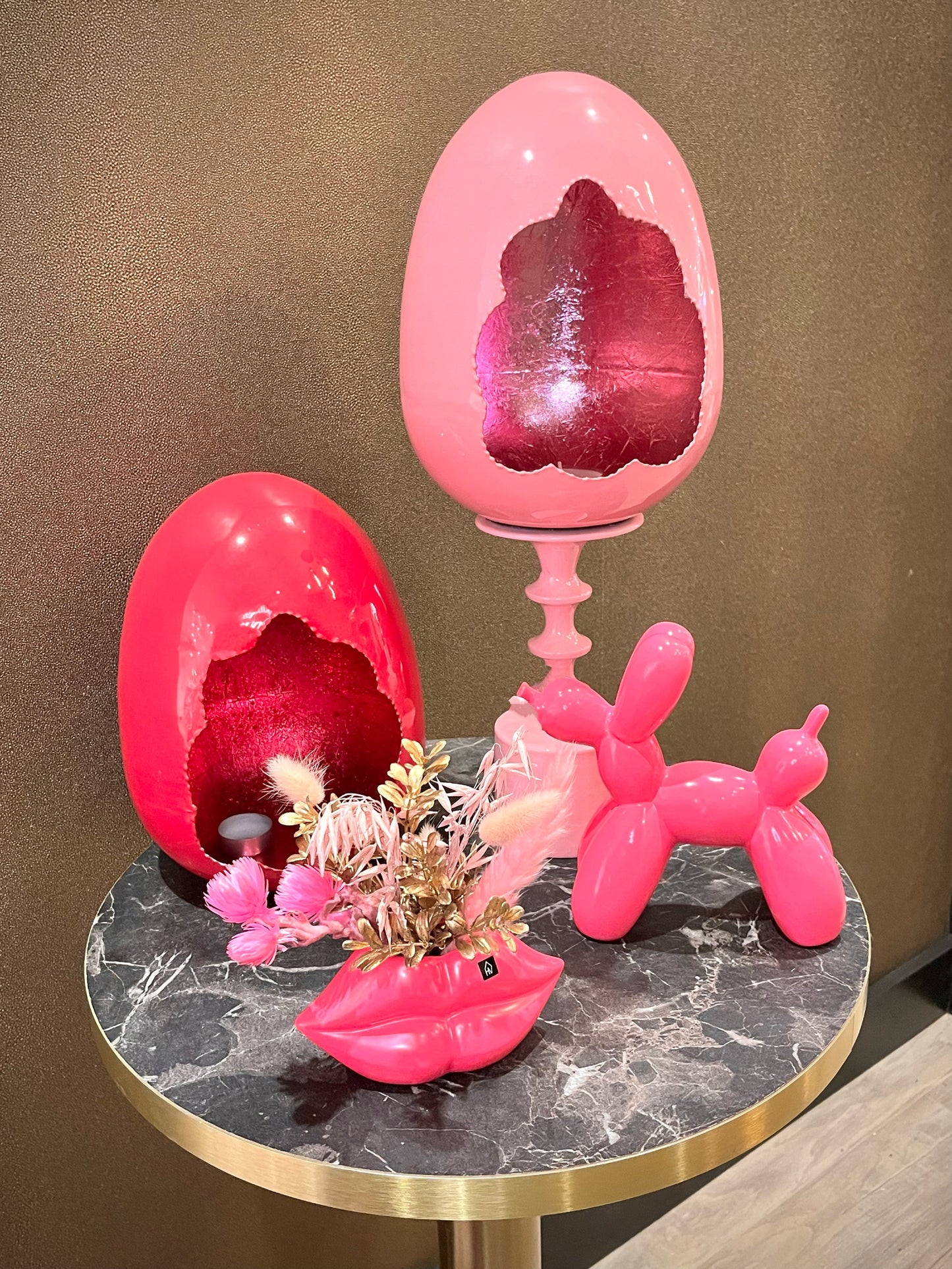 Mini Lip Vase Neon Pink