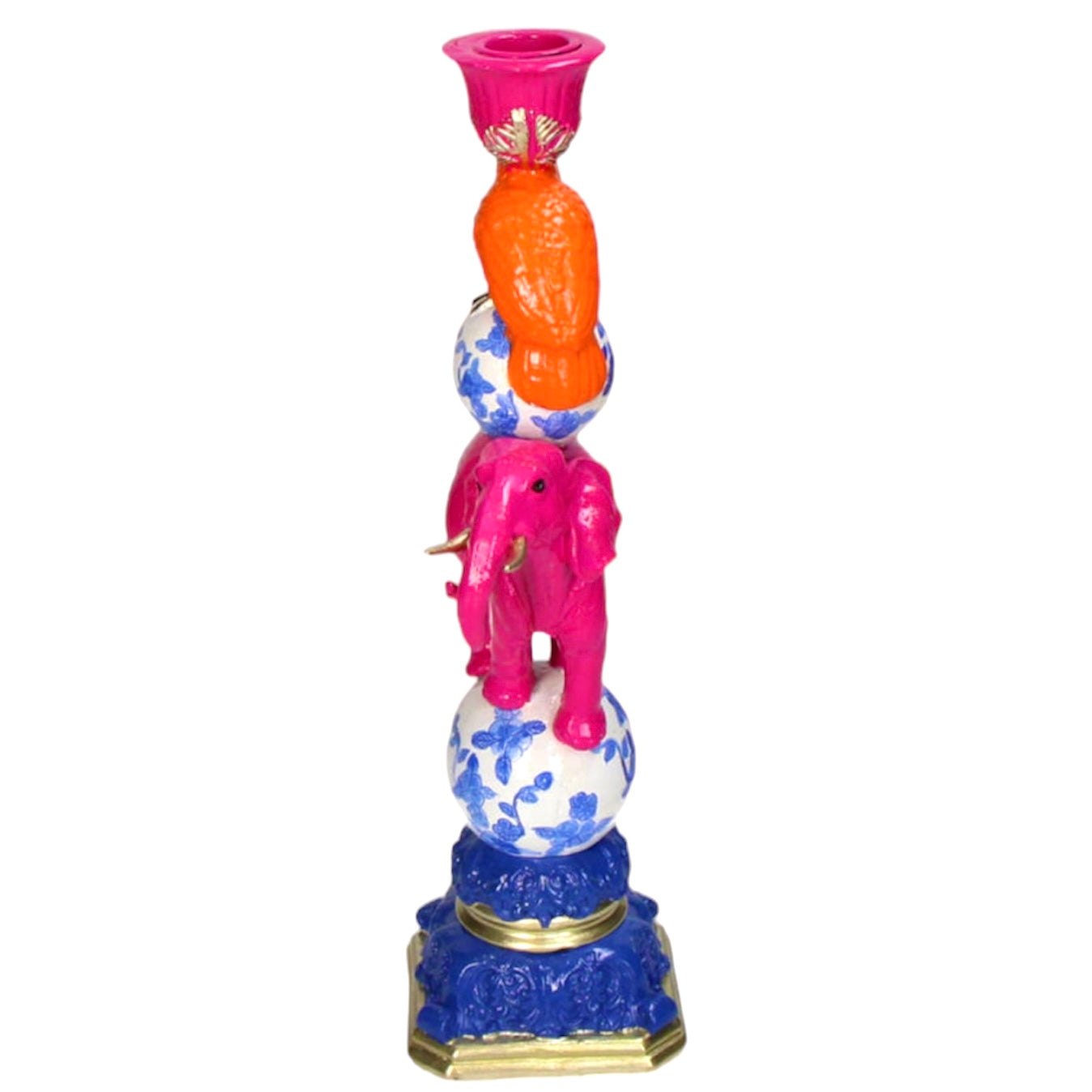 Colourful Elephant Candleholder