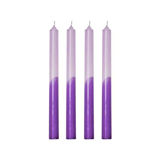 Candle Set 4 paars