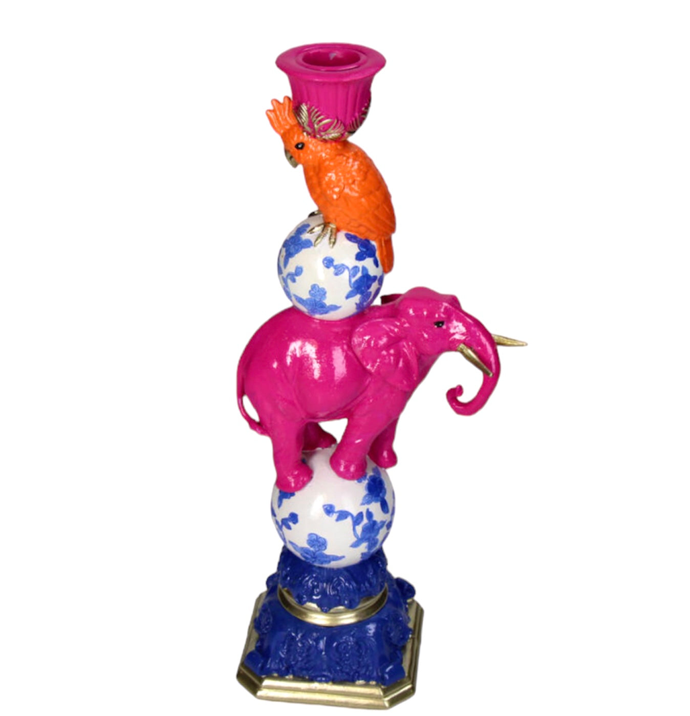 Colourful Elephant Candleholder