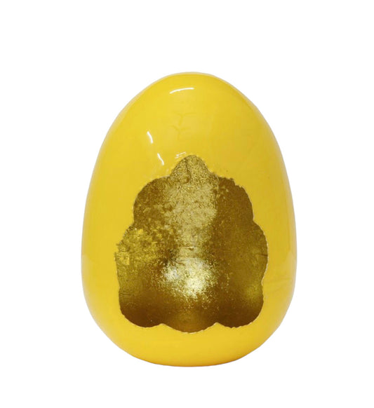 Egg Waxinelichthouder Yellow L