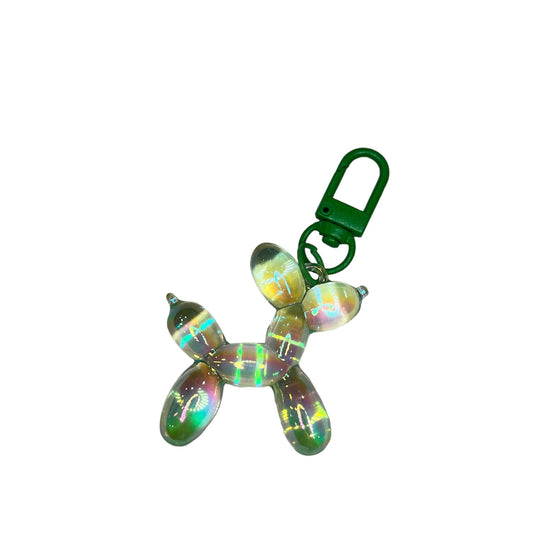 Sleutelhanger Balloon Dog Glass Green