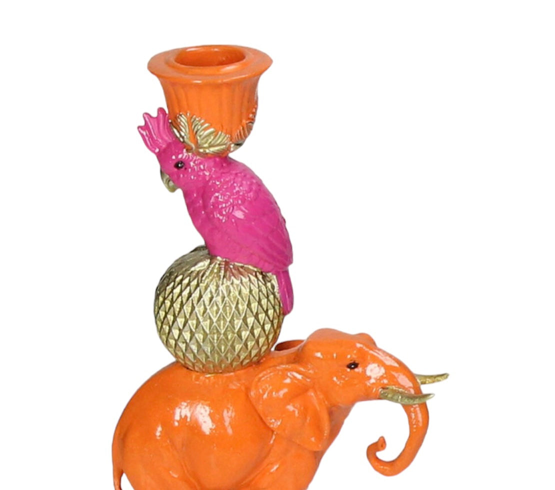 Colourful Elephant Candleholder