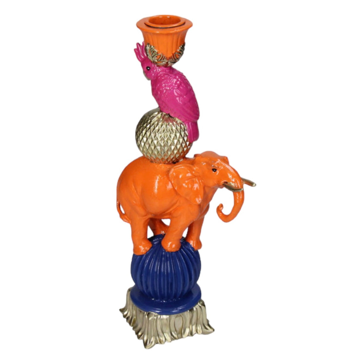 Colourful Elephant Candleholder