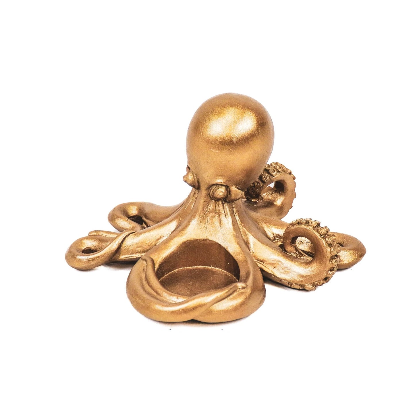 Octopus Gold Waxinelichthouder
