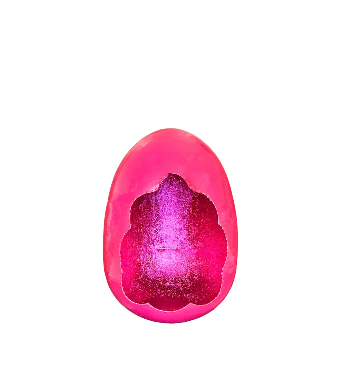 Egg Waxinelichthouder Fuchsia M