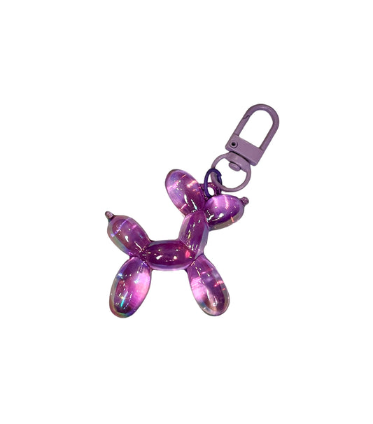 Sleutelhanger Balloon Dog Glass Purple