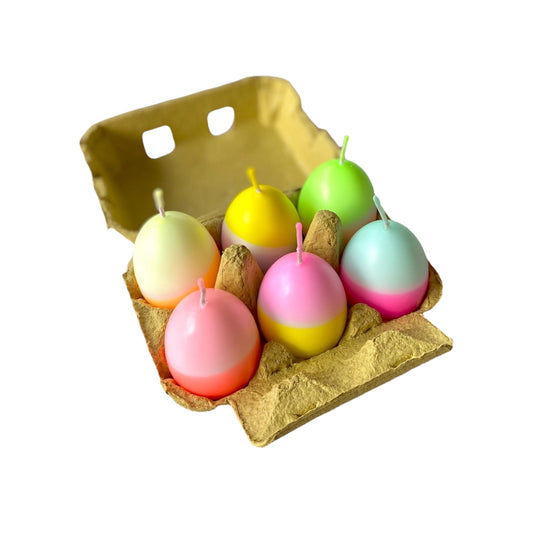 Egg Candle Set Colorful