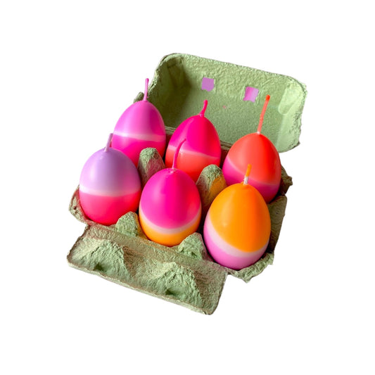 Egg Candle Set Pink