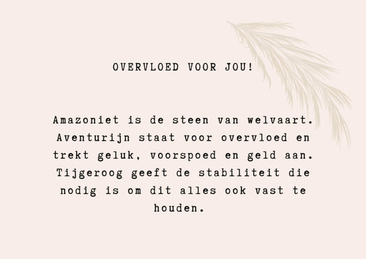 Affirmatie Armbandje - Overvloed Voor Jou!