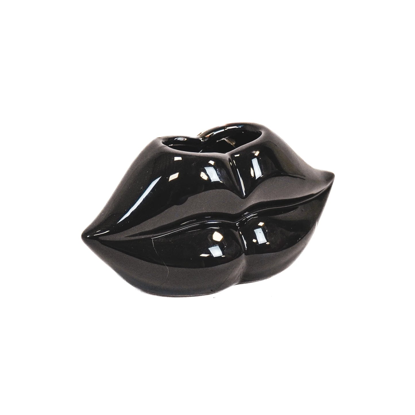 Mini Lip Vase Black