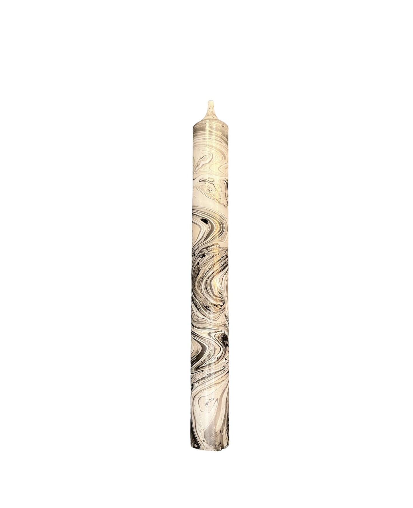 Marble Candle Black And Gold