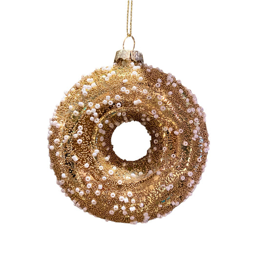 Golden Donut Kerstbal