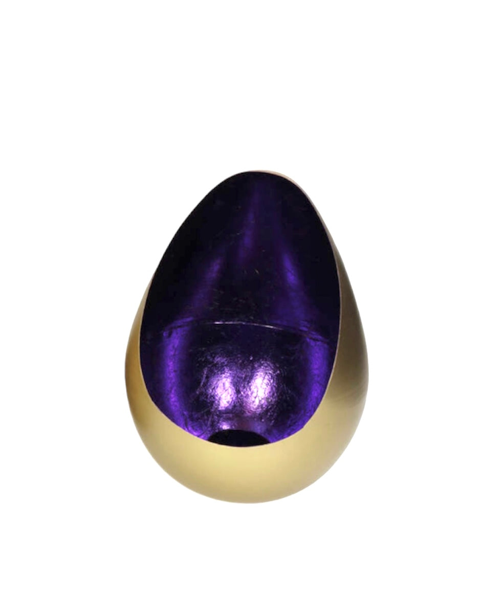 Paarse Egg Waxinelichthouder