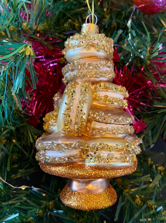 Golden Macaron Kerstbal